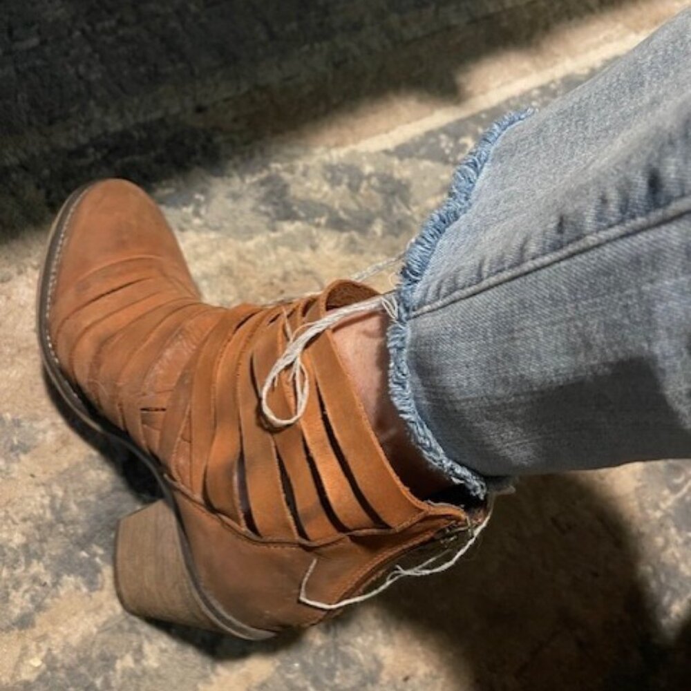 Free People Hybrid strappy booties